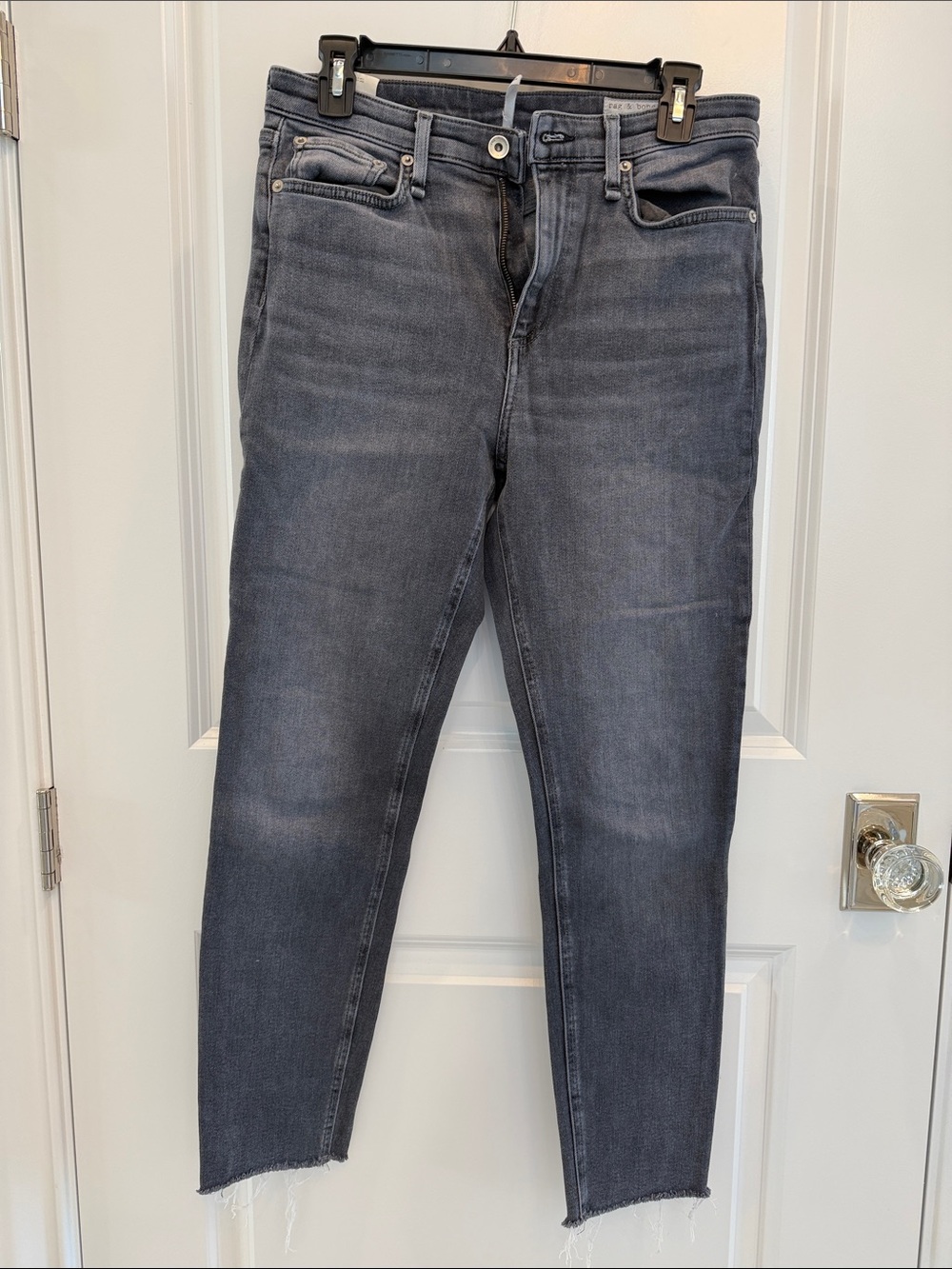 rag & bone Women's Washed Gray Skinny Jeans